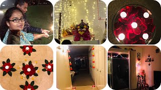 Diwali celebrations@ my home//telugu vlogs from usa