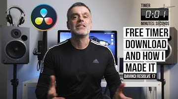 Free Count Down Timer Download and How I made it tutorial for Davinci Resolve