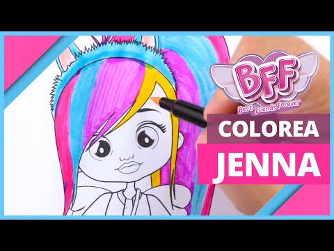 JENNA de BFF BEBÉS LLORONES 🌈 Colorear con rotuladores