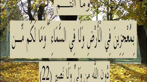 القران الكريم سورة العنكبوت الأية 22.wmv