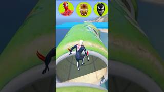 😍Super Hero Ramp Challenge #gta #spiderman #ironman #venom #shorts #gta5 #hulk  #سبايدرمان