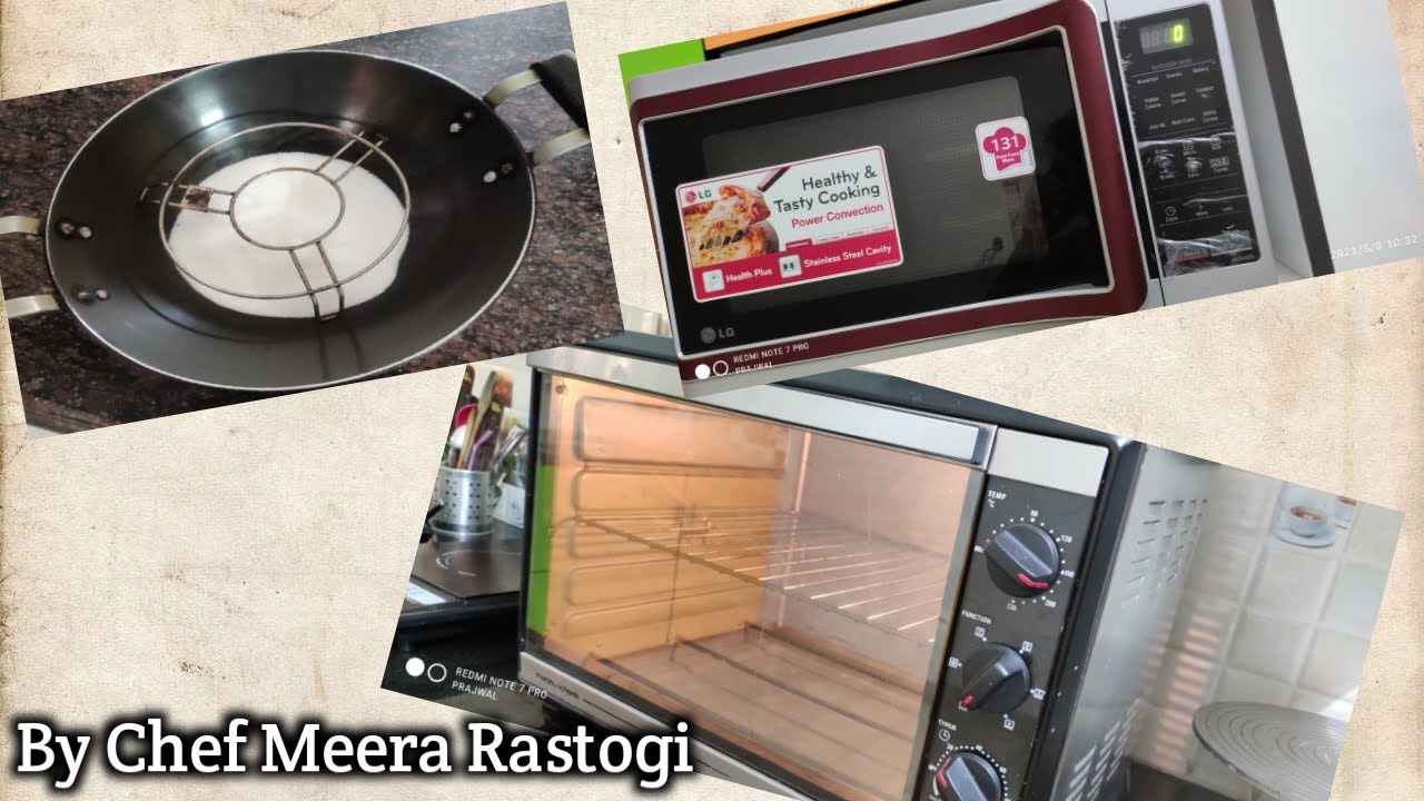 How to use microwave and otg for baking How to make cake without