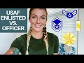 USAF Enlisted vs. Officer! Pros & cons explained