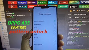 Oppo A3S CPH1803 pattern unlock by unlock tool 2024.