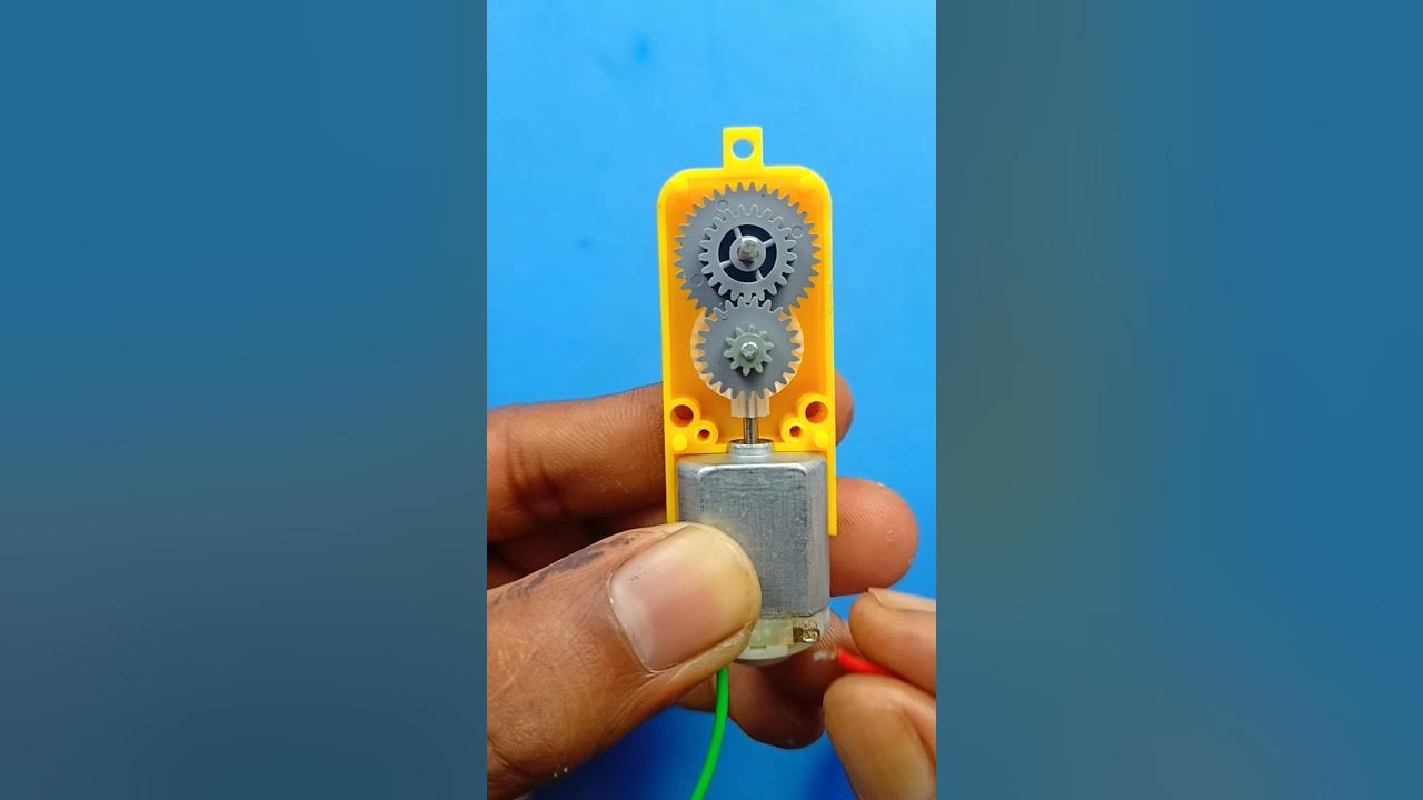 How To Make A Gear Motor • Powerful Gear Motor Making short gearmotor