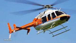 Bell 407GXi Helicopter Takeoff \& Landing, Bell 505 Jet Ranger X Landing, etc.