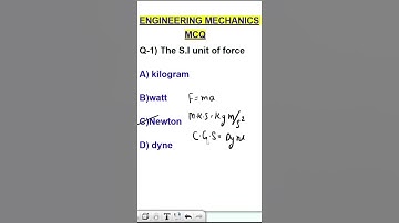 ENGINEERING MECHANICS MCQIENGINEERING MECHANCIS OBJECTIVE QUESTION AND ANSWER ISSC JEIRRB JEI#SHORTS