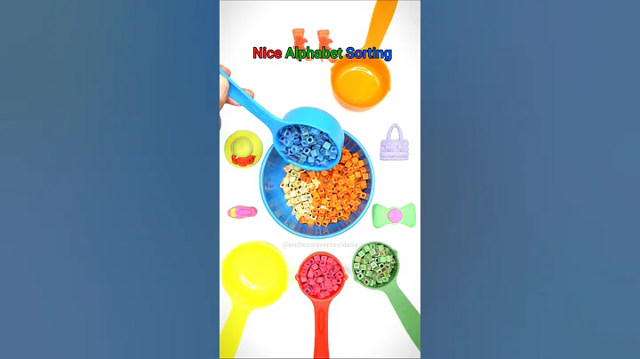 Nice Tiny Alphabet Sorting Nicely #shortsvideo #shortsviral #shorts #short #beads #satisfying #fun