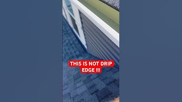 THIS DOES NOT COUNT AS DRIP EDGE #roofing #flashing