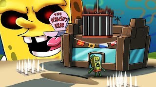 Minecraft - CAREFUL SPONGEBOB.EXE HAS A SECURE HOUSE! (Sneaking in Challenge)