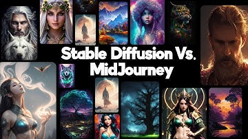 Stable Diffusion vs  Midjourney (Image Ai Generation Comparison Experiment)