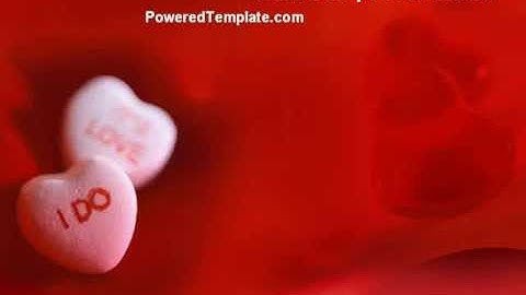 Love Candies PowerPoint Template by PoweredTemplate.com