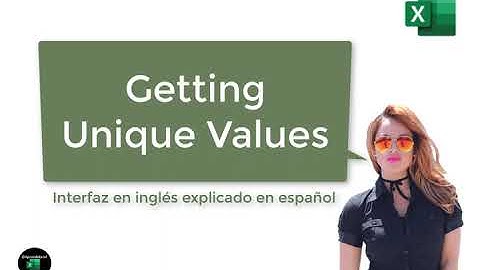 10 Obtener valores únicos con Excel en inglés
