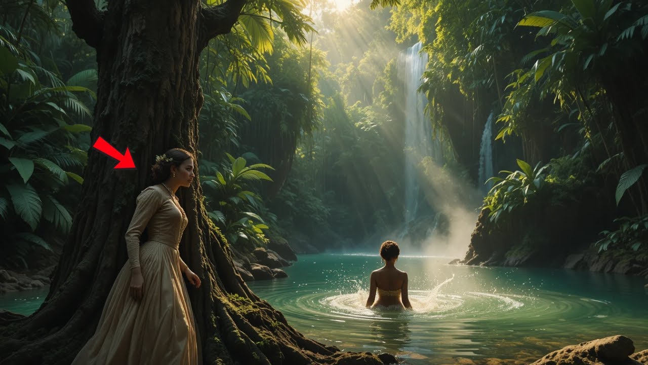 SINHÁ SEGUE A ESCRAVA ATÉ O RIO ESCONDIDO. O QUE ACONTECE LÁ A FAZ ENTRAR EM DESESPERO…