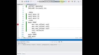 Famous Offset Operator | Assembly language Wealth