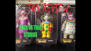 TRICK OR TREAT STUDIOS KILLER KLOWNS FROM OUTER SPACE , SHORTY , SLIM , FATSO 8 INCH FIGURES . #TOTS