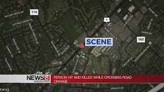 Orange police investigation fatal car vs. pedestrian crash