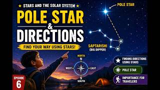 Pole Star & Directions | Finding Directions Using Stars | Class 8 Science | Curious Cub