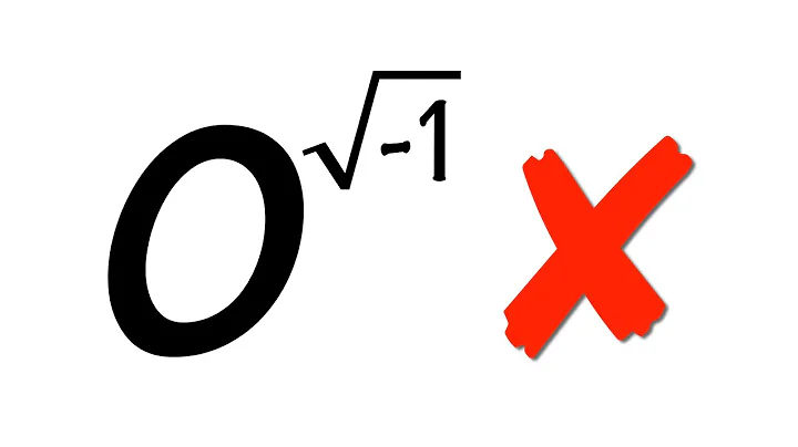 zero to an imaginary power