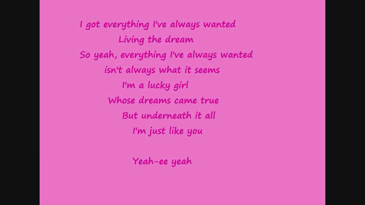Miley Cyrus (Hannah Montana) - Just Like you with Lyrics [HD]