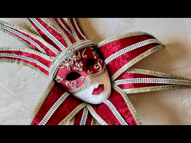 Máscara Veneciana De Mariposa Multicolor En Macramé – Ideal Para Carnaval, Halloween Y Fiestas De Disfraces
