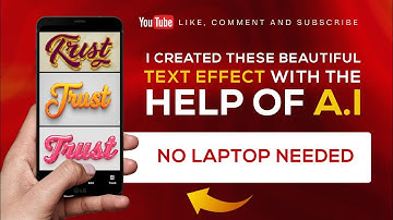 I created these TEXT EFFECTS with the help of AI #design #ai #texteffect #smartphone #tutorial #tech