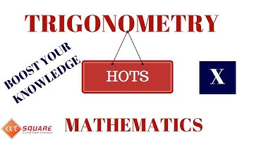 TRIGONOMETRY |CLASS X|RD SHARMA| PART-6| MATHEMATICS | C.B.S.E ||by AT Square