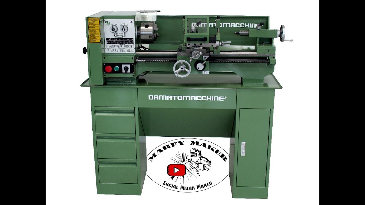 Unboxing Tornio per metalli Newton 20 collaborazione con Damatomacchine Italia Lathe for metals DIY