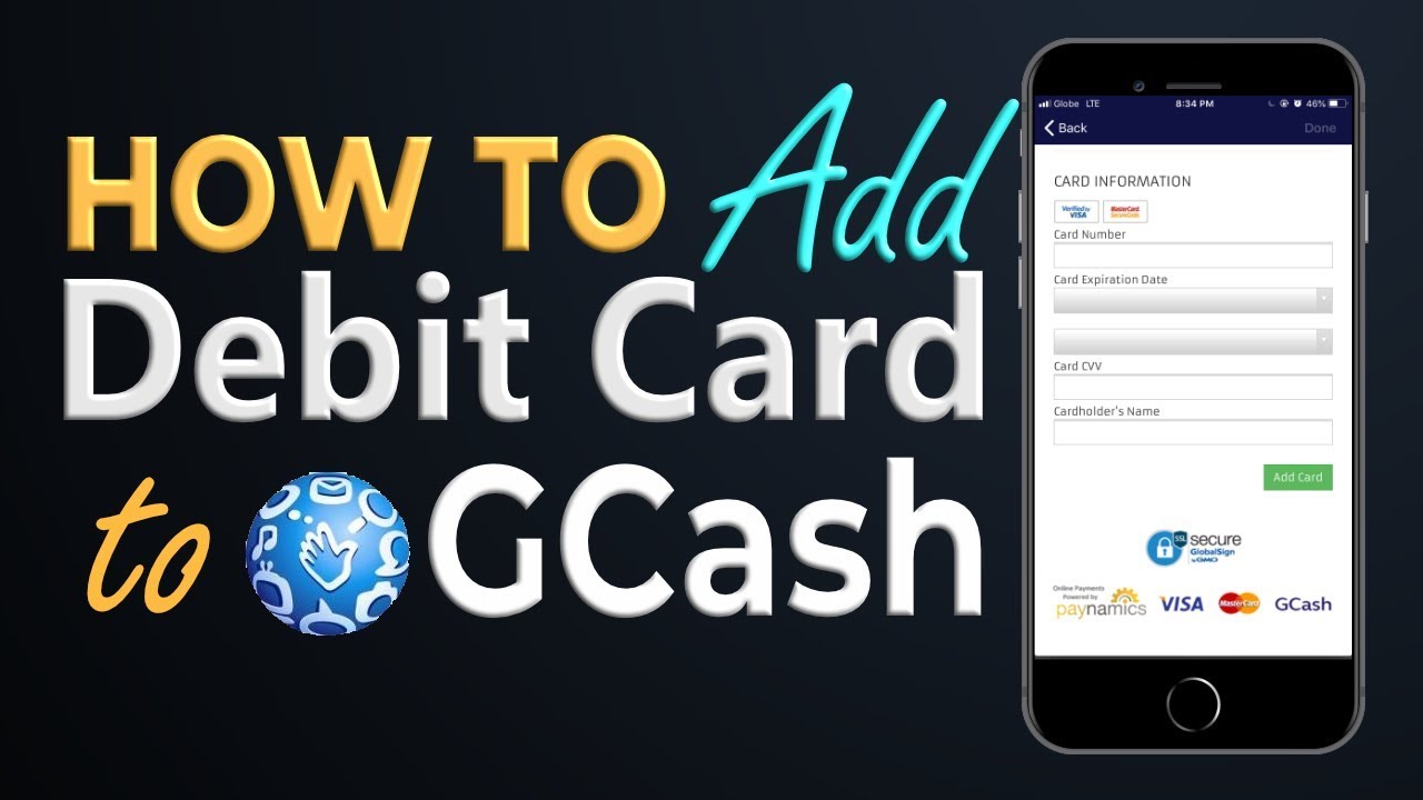 How To Add Debit Card As Cash In Option In Gcash Youtube