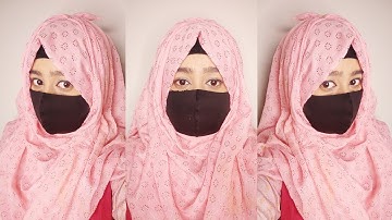 New 2025 How To Wear Hijab With Mask Tutorial By Wajeeha Fatima