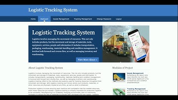 Python Django Project on Logistic Tracking System