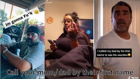 Call Your Dad/Mom By Their First Name And See their reaction/ TikTok  تحدي نادي والديك باسمائهم