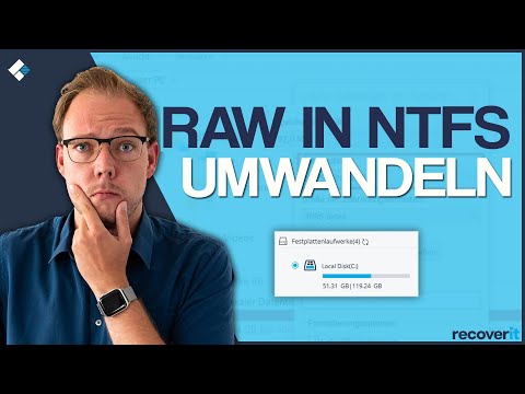 Video: So Konvertieren Sie Die Festplatte In Ntfs