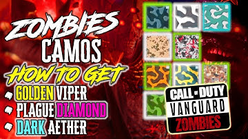 HOW TO UNLOCK ALL CAMOS IN ZOMBIES All VANGUARD Zombies Camo Challenges EXPLAINED (Dark Aether Camo)