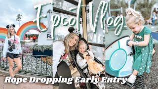 EPCOT Vlog | Rope Dropping Early Entry With a Toddler | Festival of the Arts | February 2023