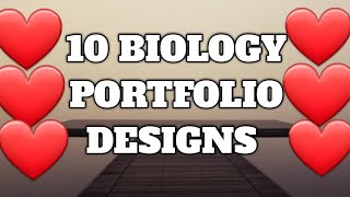 Biology Portfolio Designs |Biology Border Designs For Project |Biology Assignment Front Page Designs