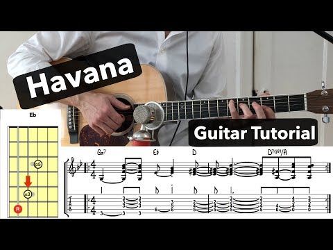 Havana - Camila Cabello ft Young Thug // Guitar Tutorial