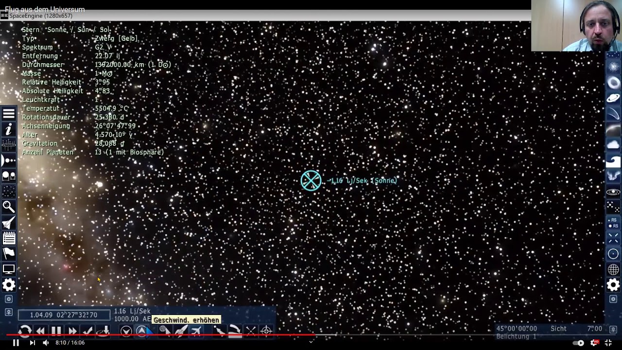 Kommentierter Flug durchs Universum