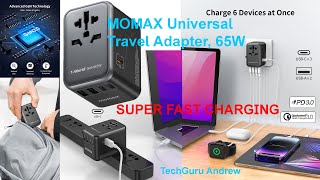 MOMAX Universal Travel Adapter 65W GaN REVIEW