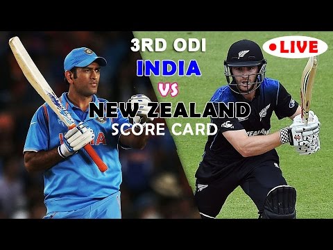 LIVE : India vs New Zealand ll 3rd ODI Today Cricket Match ...