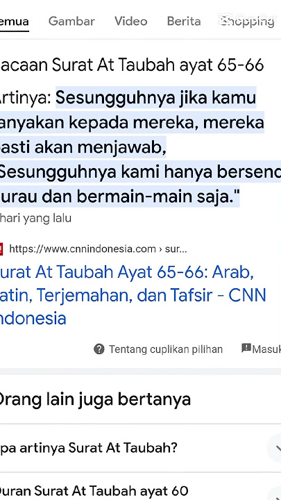 arti fari halaman at taubah ayat 65 dan 66