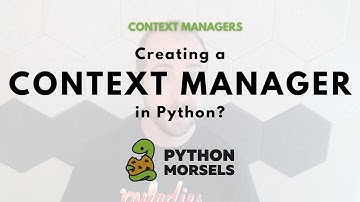 Creating a context manager
