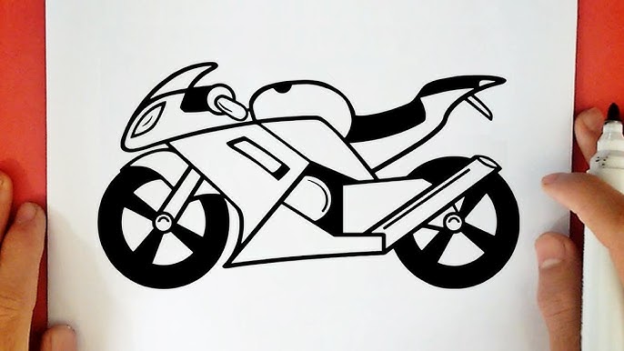 Como prometido o desenho da moto espero - Desenho de Motos