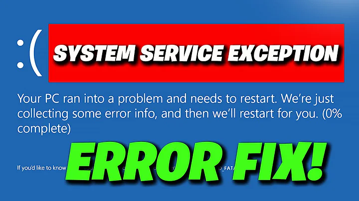 SYSTEM_SERVICE_EXCEPTION Blue Screen (BSOD) Error On Windows 11/10 PC FIX [NEW 2025]