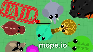 Mope.io - My Worst Fail Yet! -  Attempting Ocean to Ocean Through the Arctic!!