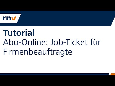 Tutorial: Job-Ticket für Firmenbeauftragte