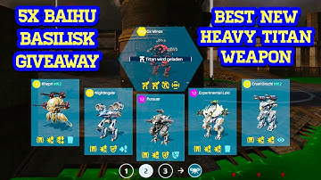 War Robots 5x Baihu Basilisk Giveaway | Read Rules Carefully | #WRwinBBasilisk