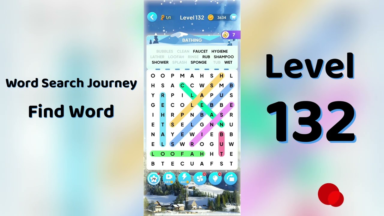 Word Search Journey Level 132 Answers | Find Word 🧩✨ | SolutionGuruji