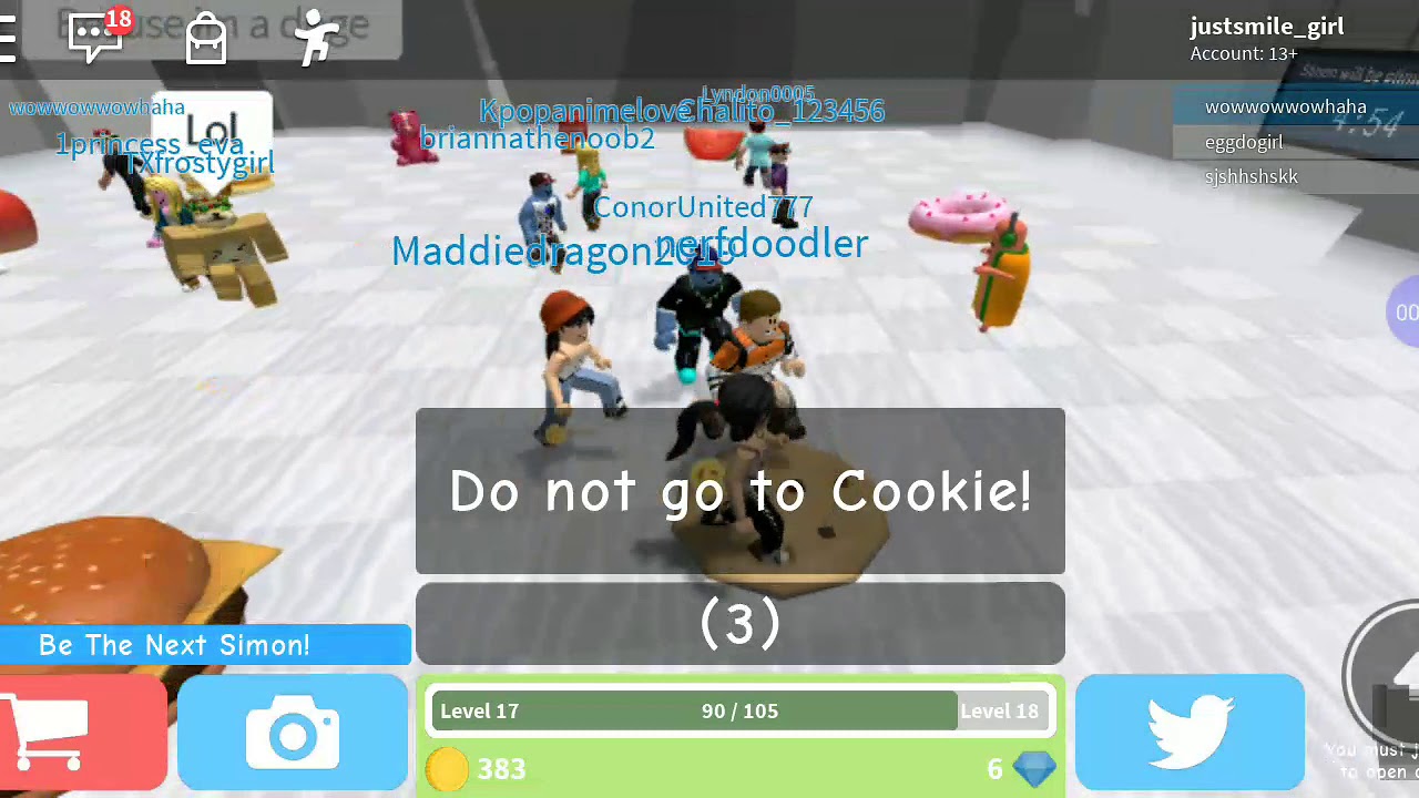 roblox simon says roblox simon says