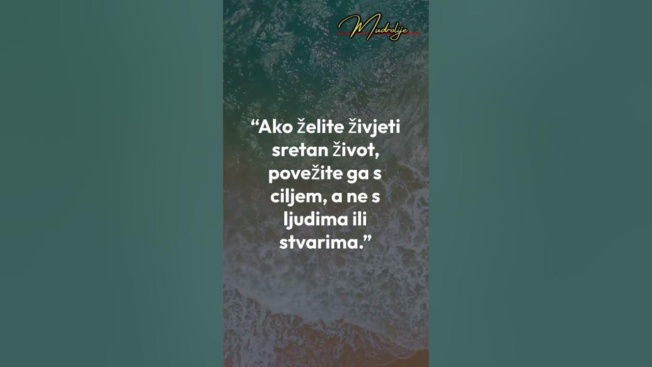 Mudrosti o zivotu / Mudri citati o životu - YouTube